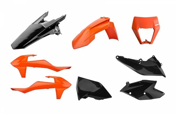 POLISPORT Enduro Plastic Kit Orange/Black KTM EXC/EXC-F (90885)