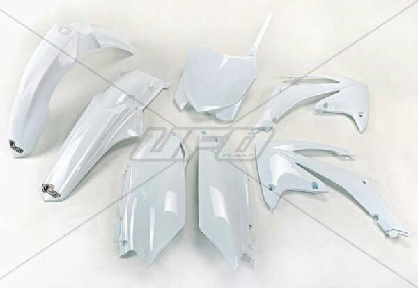 UFO Plastic Kit White Honda CRF250R/450R (HOKIT114@041)