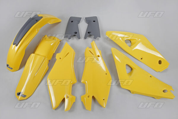 UFO Plastic Kit OEM Color Yellow/Grey Husqvarna CR125/250 (HUKIT601@999)