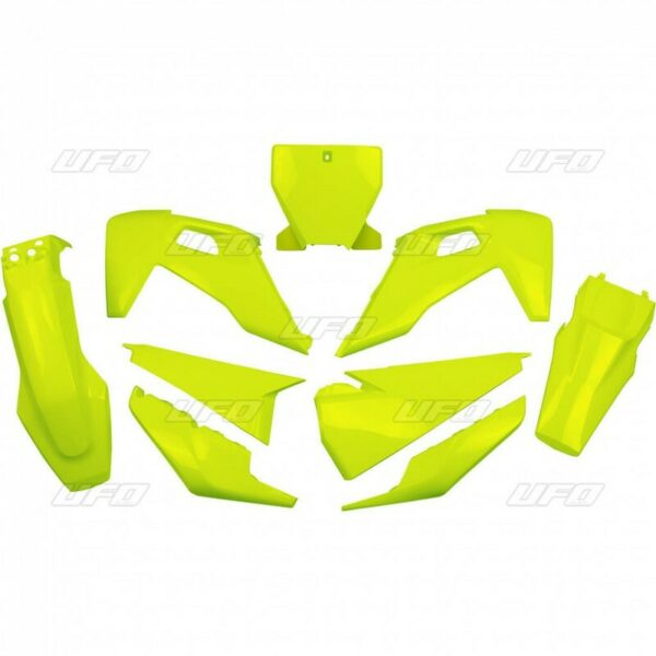 UFO Plastic Kit Neon Yellow - Husqvarna TC/FC (HUKIT622@DFLU)