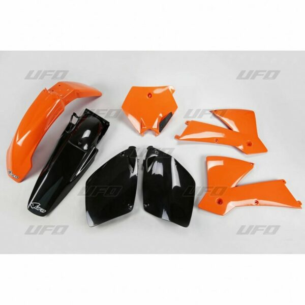 UFO Plastic Kit OEM Color Orange/Black KTM (KTKIT501B@999)