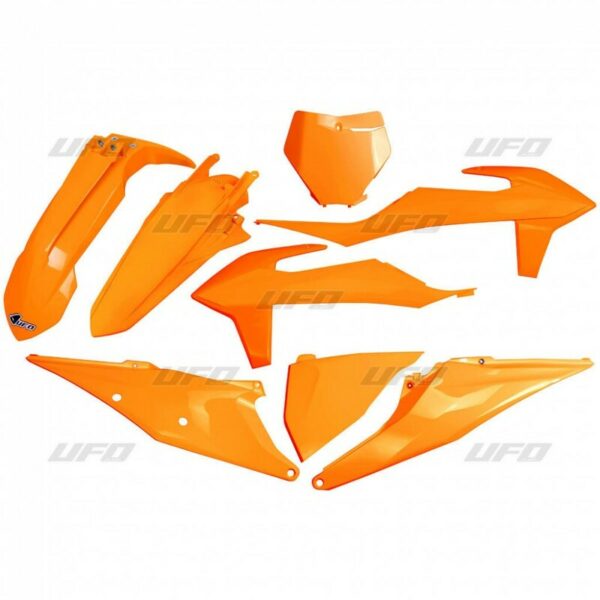UFO Plastic Kit Neon Orange KTM SX/SX-F (KTKIT522@FFLU)