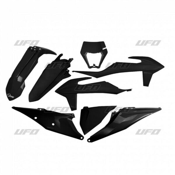 UFO Plastic Kit Black KTM EXC/EXC-F (KTKIT527@001)