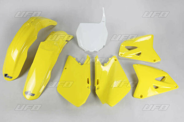 UFO Plastic Kit OEM Color Yellow/White Suzuki RM125/250 (SUKIT401@999)