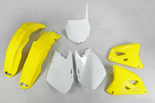 UFO Plastic Kit OEM Color Yellow/White Suzuki RM125/250 (SUKIT406@999)