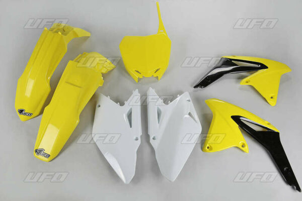 UFO Plastic Kit OEM Color Yellow/Black/White Suzuki RM-Z450 (SUKIT410@999)