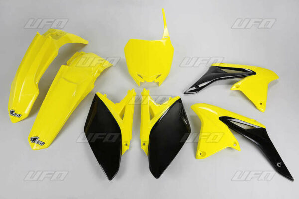 UFO Plastic Kit OEM Color Yellow/Black Suzuki RM-Z250 (SUKIT411@999)