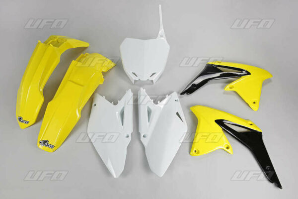 UFO Plastic Kit OEM Color Yellow/Black/White Suzuki RM-Z450 (SUKIT412@999)
