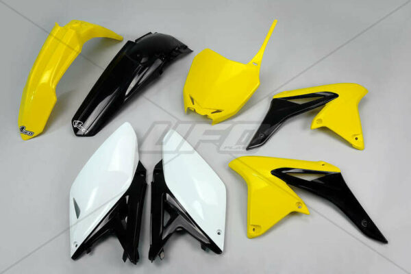 UFO Plastic Kit OEM Color Yellow/Black/White Suzuki RM-Z250 (SUKIT415@999)