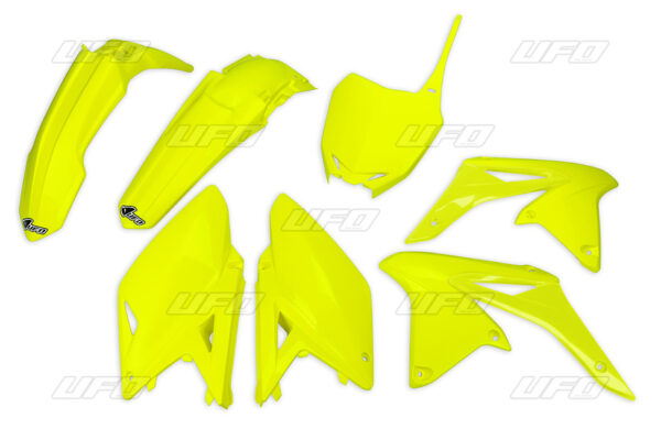 UFO Plastic Kit Neon Yellow Suzuki RM-Z250 (SUKIT416@DFLU)