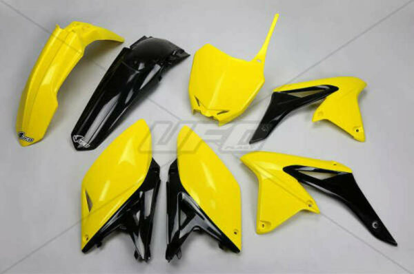 UFO Plastic Kit OEM Color (2014) Yellow/Black Suzuki RM-Z250 (SUKIT416@999)