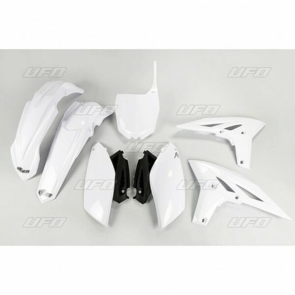 UFO Plastic Kit White Yamaha YZ250F (YAKIT316@046)
