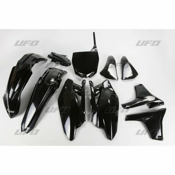 UFO Plastic Kit Black Yamaha YZ450F (YAKIT311@001)
