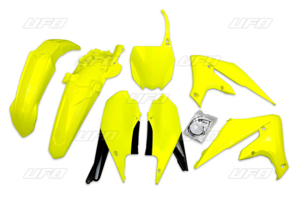 UFO Plastic Kit Neon Yellow Yamaha YZ450F (YAKIT321@DFLU)