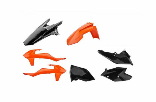 POLISPORT MX Plastic Kit Orange/Black KTM SX/SX-F (90907)