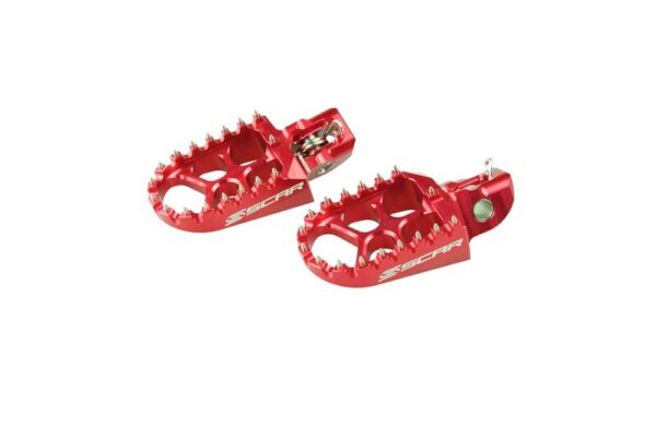 SCAR Evo Footpegs Red (S5511RD)