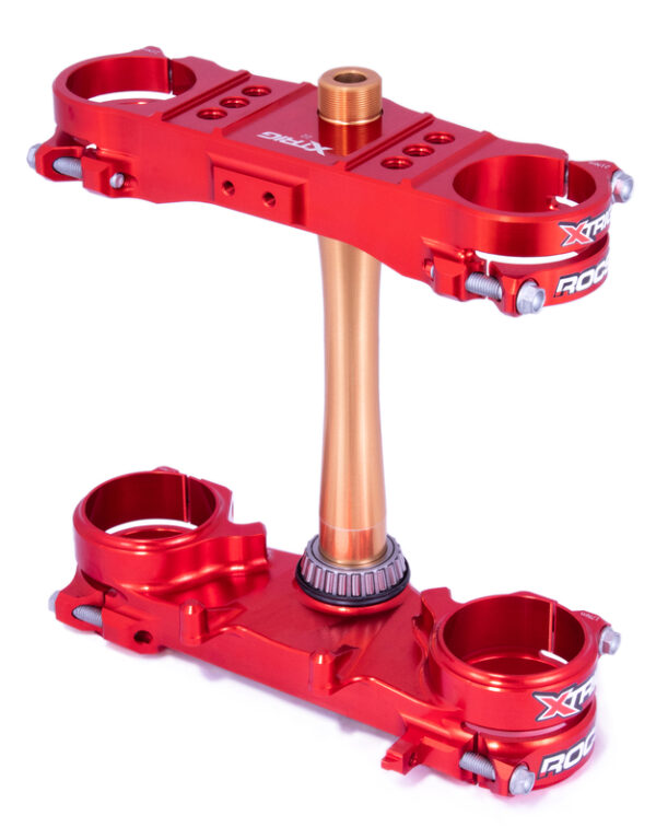 XTRIG ROCS Tech Triple Clamp Offset 22 mm - Red Honda CRF250R/450R (40101016)