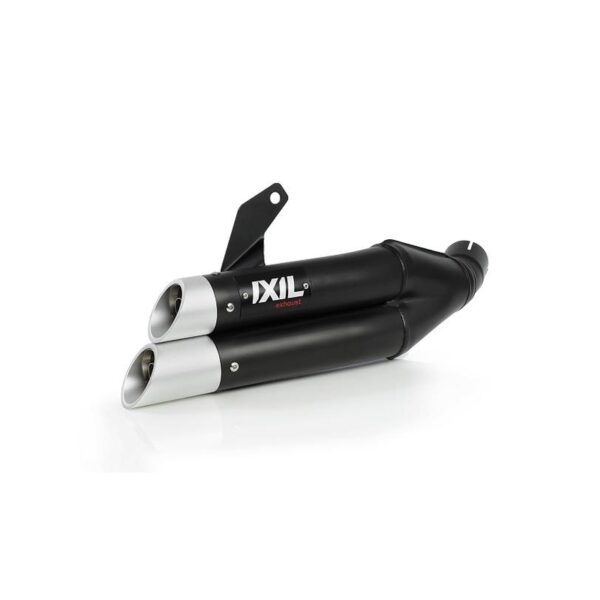 IXIL Dual Hyperlow L3XB Silencer Stainless Steel Black / Aluminium - KTM Duke RC125 (175-357)