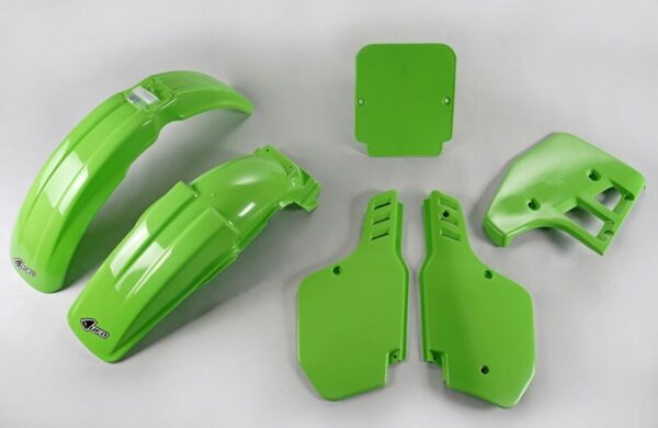 UFO Plastic Kit Green - Kawasaki KX125 (KAKIT198@026)